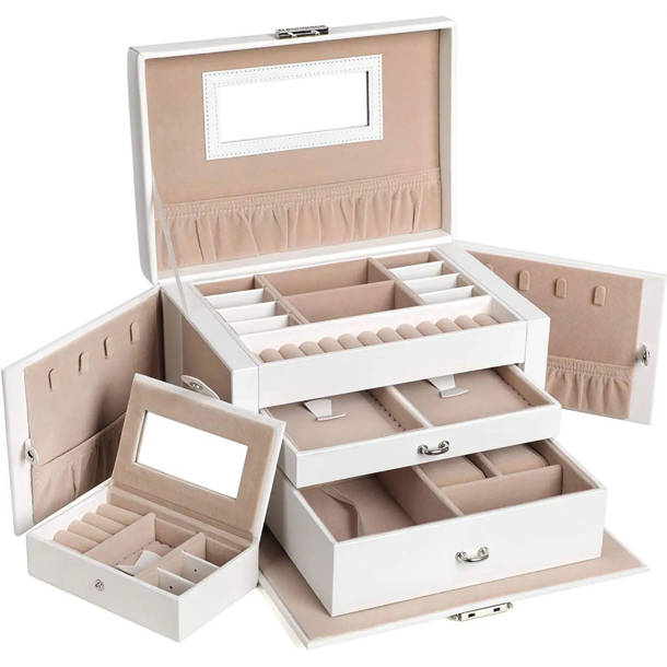 Red Barrel Studio® Wood Jewelry Box + Wayfair